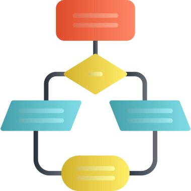 veri yönetimi düz vektör simgesi
