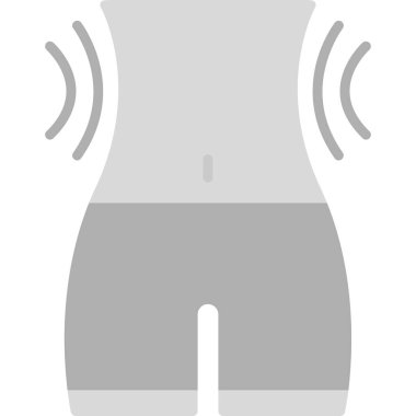 Fitness egzersiz simgesi ana hatlar biçiminde