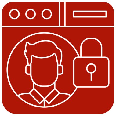 Bir insan simgesinin vektör illüstrasyonu