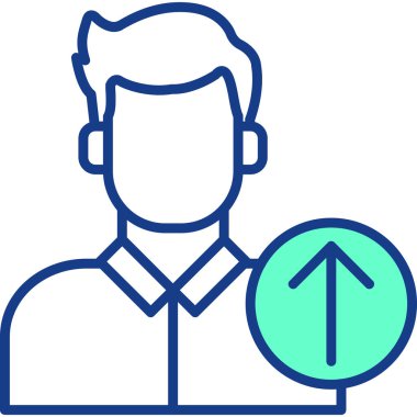 İnsan simgesinin vektör illüstrasyonu