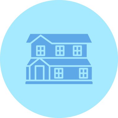 Modern ev simgesinin vektör illüstrasyonu