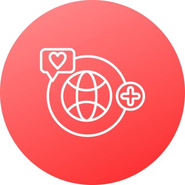 Dünya simgesinin vektör illüstrasyonu