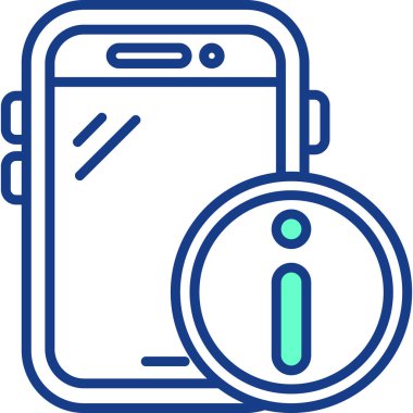 akıllı telefon simgesi vektör illüstrasyonu