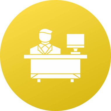 İş ve finans simgesinin vektör illüstrasyonu