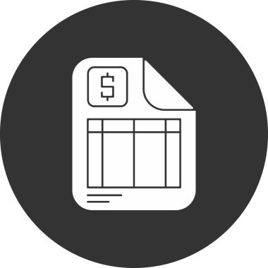 Cüzdan ve para simgesinin vektör çizimi.