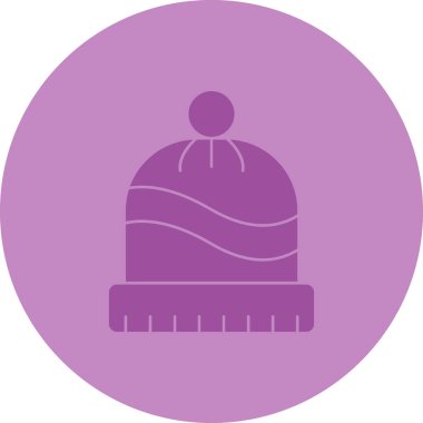 Bir kış şapkasının vektör illüstrasyonu