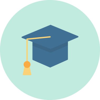 eğitim kapsülü düz vektör simgesi