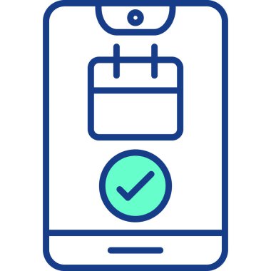 Akıllı telefon. Web simgesi basit illüstrasyon