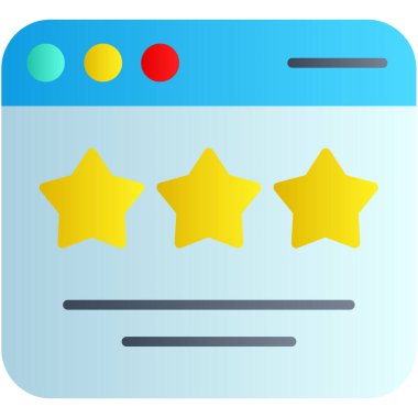 Web simgesi, derecelendirmenin basit vektör gösterimi