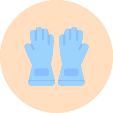 Eldiven. Web simgesi basit illüstrasyon