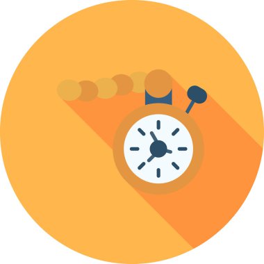 Zaman yönetimi düz simgesi