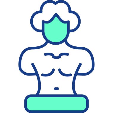 Adamım. Web simgesi basit illüstrasyon