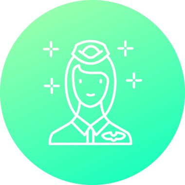 kadın simge vektör illüstrasyonu