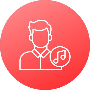 Vektör müzik simgesi illüstrasyonu