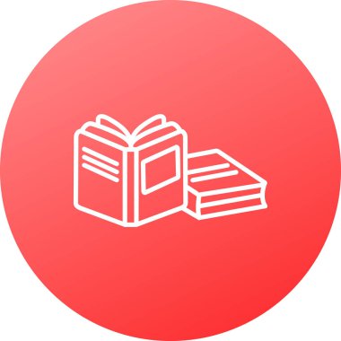 kitap simgesi, vektör illüstrasyonu