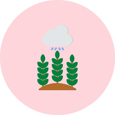 Bulut. Web simgesi basit illüstrasyon