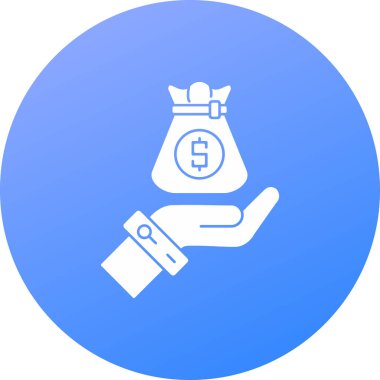 Dolar vektör simgesi modern basit illüstrasyon