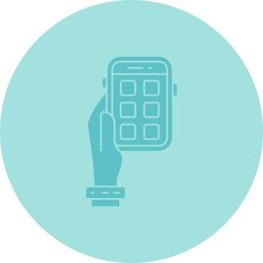 akıllı telefon simgesi vektör illüstrasyonu