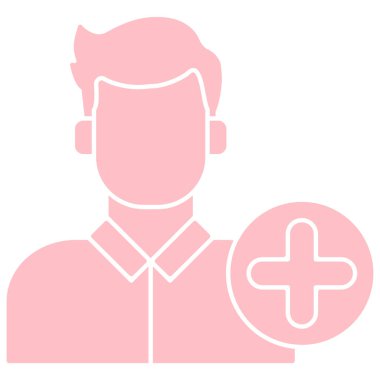 Man avatar simgesi, vektör illüstrasyonu