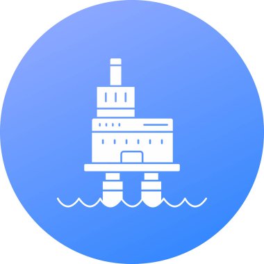 Deniz feneri. Web simgesi basit illüstrasyon