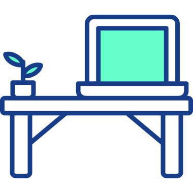 Bilgisayar. Web simgesi basit illüstrasyon