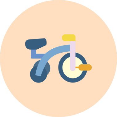 Bisiklet simgesi, vektör illüstrasyonu