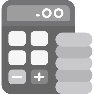 Muhasebe web simgesi vektör illüstrasyonu