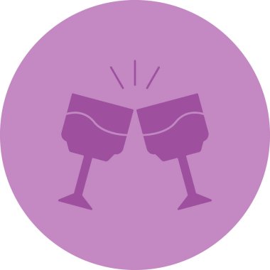 şarap cam vektör simgesi