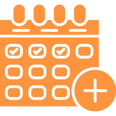 Takvim simgesi, vektör çizimi