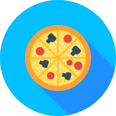 Pizza web simge vektör çizim