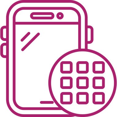 cep telefonu ikonu vektör illüstrasyonu
