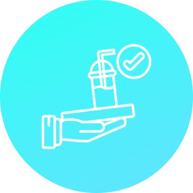 Su musluğu. Basit resimleme