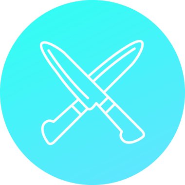 kılıç ağ simgesi basit illüstrasyon, vektör