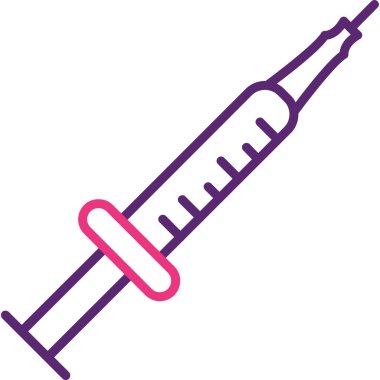 Şırınga. Web simgesi basit illüstrasyon