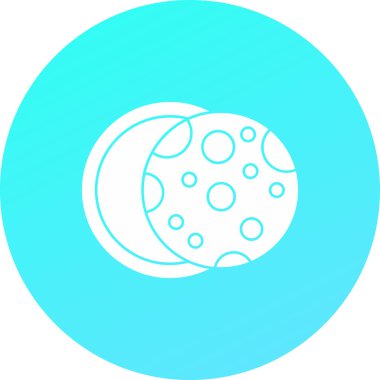 Web simgesi, vektör çizim moon