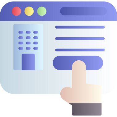 Web tasarım simgesi, vektör illüstrasyonu