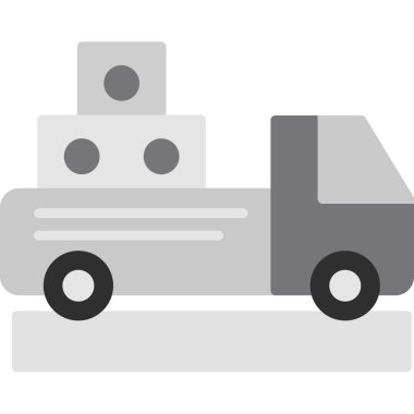 kargo kamyonu simgesini ana hatlarıyla yükle