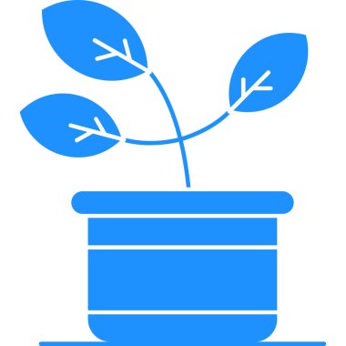 Bitki. Web simgesi basit illüstrasyon