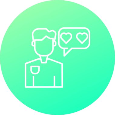 Aşk simgesinin vektör illüstrasyonu