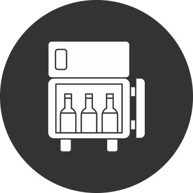 Bira şişesi ikon vektör illüstrasyonu