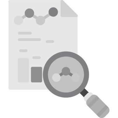 Arama düz vektör simgesi