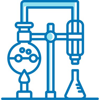 Laboratuvar. Web simgesi basit illüstrasyon
