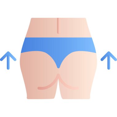 Dişi gövde düz vektör simgesi