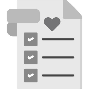 Kontrol listesi simgesi doldurulmuş taslak biçimi