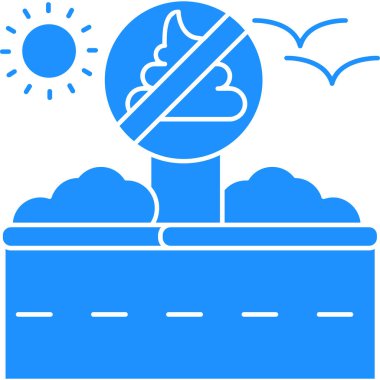 hava ve rüzgar ikonu vektör illüstrasyonu