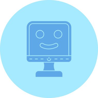 Robot simgesinin vektör illüstrasyonu