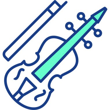 Keman müzik enstrüman simgesi