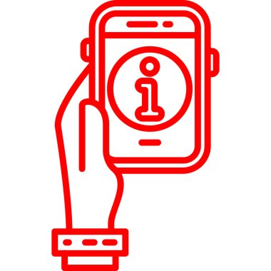 Mobil simge ile akıllı telefon çağrısı, vektör illüstrasyonu