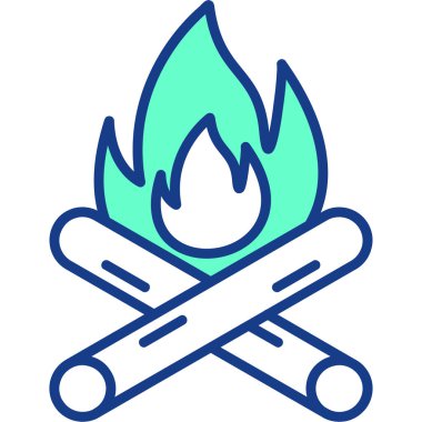 alevli ateş ikonu