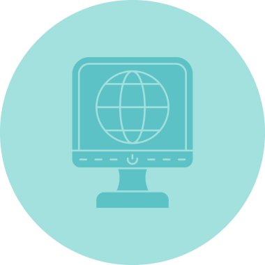 vektör lcd simgesi illüstrasyonu